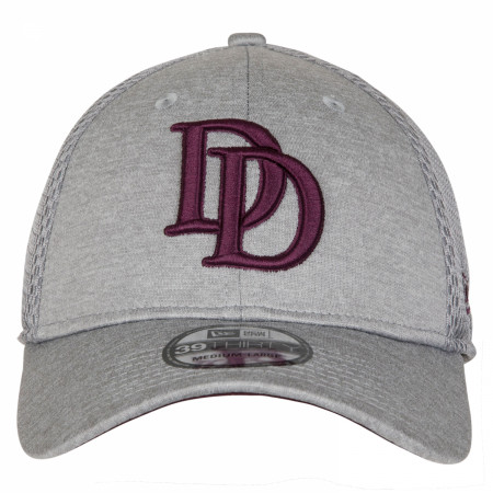 Dare Devil Symbol Grey Shadow Tech New Era 39Thirty Fitted Hat